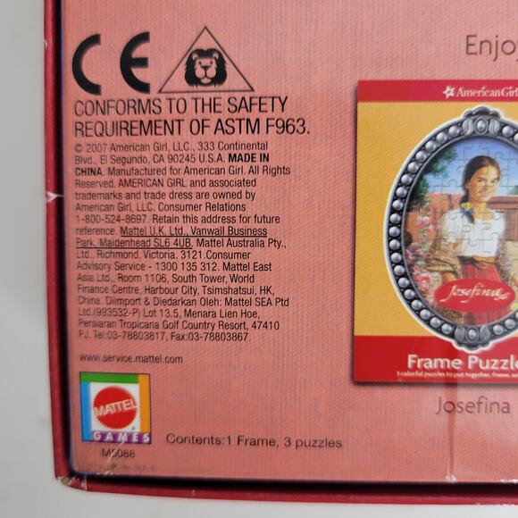 American Girl Kaya Frame Puzzle 3 Colorful 50-pieces Puzzles Ages 8+ NEW - Picture 2 of 9